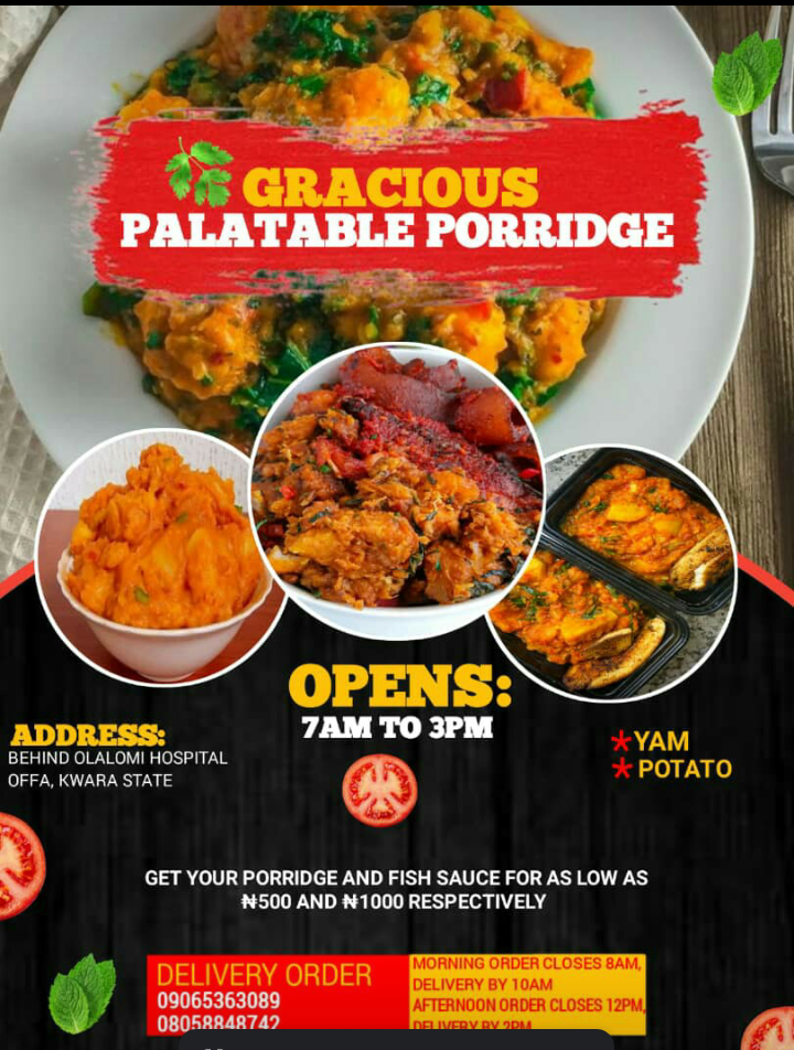 Gracious palatable porridge